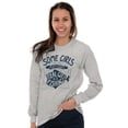 thumbnail image 3 of Adorable Father Daughter Fishing Cute Women Plus Size Long Sleeve Graphic Tee Brisco Brands 3X, 3 of 5