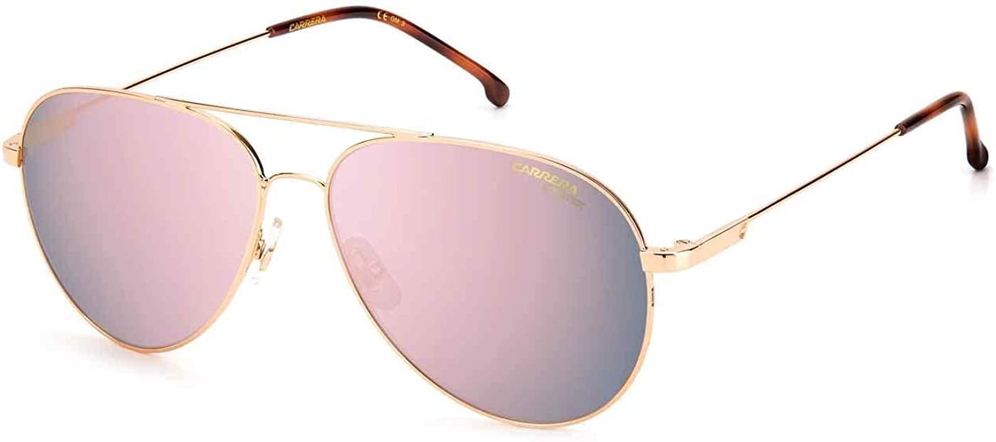 Carrera 2031T/S 0DDB/0J 58MM Gold Copper / Rose Gold ML Aviator Sunglasses  for Men for Women + BUNDLE With Designer iWear Complimentary Eyewear Kit -  