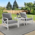 thumbnail image 2 of Crosley Kaplan 3 Piece Patio Conversation Set in Gray and White, 2 of 6