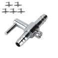 thumbnail image 3 of 5 Pcs Aquarium Air Valve One Way Stainless Steel Flow Control Lever Valve for Fish Tanks, 3 of 6