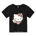 thumbnail image 3 of Camiseta Kawaii de Hello kitty para niñas, ropa, sudadera, Jersey, moda, dibujos animados de Anime, camisetas informales para niños, 3 of 5