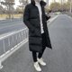 thumbnail image 2 of Mens Long Down Jacket Coat Luxury Winter Solid Black Parkas Men Plus Size 4xl Thick Warm Slim Fit Male Overcoat, 2 of 5