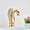 Gold, variant on Gold/Antique Bronze/Chrome Short Creative Swan Shape Basin Sink Faucet Single Handle Deck Mount Hot Cold Water Mixer Tap