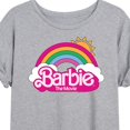 thumbnail image 3 of Barbie the Movie - Barbie Logo Rainbow - Women's Oversized T-Shirt, 3 of 5