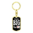 thumbnail image 4 of Big Pair Poker Player Keychain Dog Tag Stainless Steel or 18k Gold, 4 of 16