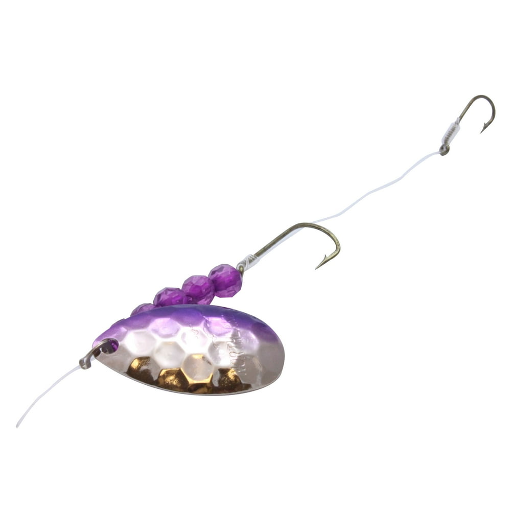 Northland Tackle Walleye Crawler Hauler, Spinner Rig, Freshwater, Hex Nickel Purple Walmart