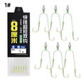 thumbnail image 1 of Quick-Connect Double-Hook Fishing Leaders (5 Count), Pre-Tied High Carbon Steel Rigs for Strength & Penetration, Efficient Angling Setup for Freshwater & Saltwater, 1 of 8