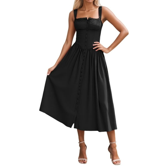 Women's Casual Dress Sleeveless Wrap Maxi Dress With Shawl For Daily Wear Comfortable Flowy Boho Style Outfit Versatile Fashion