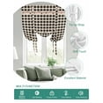 thumbnail image 2 of Country Star Plaid Tie Up Curtains for Windows 54 Inch Length Balloon Curtains Kitchen Adjustable Balloon Window Shade Black Retro American Farm Barn Berry Tie Up Bathroom Curtain Window 42"x54", 2 of 6