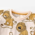 thumbnail image 4 of WOYY Toddler Boys Summer Outfits Lion Print Short Sleeve T-Shirt Shorts Set, Sizes 1-2Y, 4 of 6