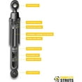 thumbnail image 6 of COMPLETESTRUTS - Front Complete Strut Assemblies with Coil Springs and Rear Shock Absorbers Replacement for 2010-2013 Mazda 3 - Set of 4, 6 of 6