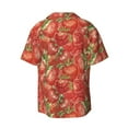 thumbnail image 2 of Sigee Strawberry Print Men's Shirts Casual Button Down Short Sleeve Summer Beach Shirt Hawaiian Vacation Shirts Tee Shirt-Small, 2 of 7