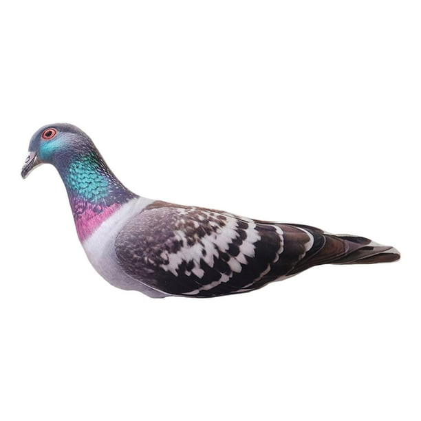 Cojín de juguete de simulación de animal, suave y único, para decoración del hogar, muñeco de peluche, regalo para niños, niñas y adolescentes. Paloma