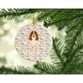 thumbnail image 2 of Merry Christmas Russian Spaniel Ceramic Ornament 2.8 in x 2.8 in, 2 of 3