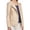 Beiges, variant on Womens Beige Faux Leather Blazer Jacket Size: M