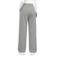 thumbnail image 5 of Fantaslook Womens Wide Leg Sweatpants High Waisted Baggy Pants Fashion Drawstring Athletic Sweatpants with Pockets, 5 of 11