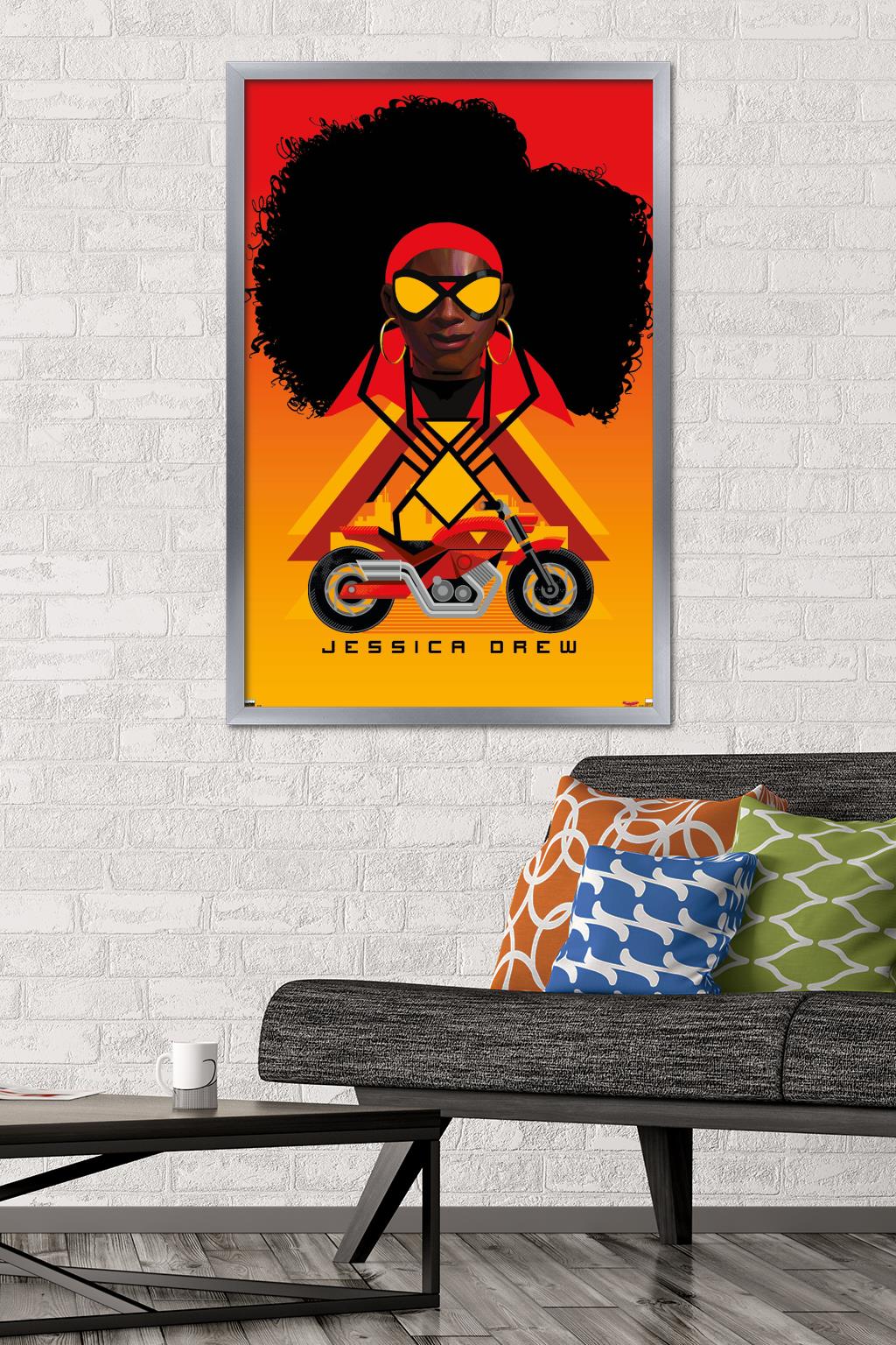 Marvel Spider-Man: Across the Spider-Verse - Spider-Woman Wall Poster, 22.375" x 34" Framed