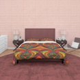 thumbnail image 4 of Juego de cama retro geométrico europeo, funda nórdica con estampado vintage, edredón rústico, 4 of 6