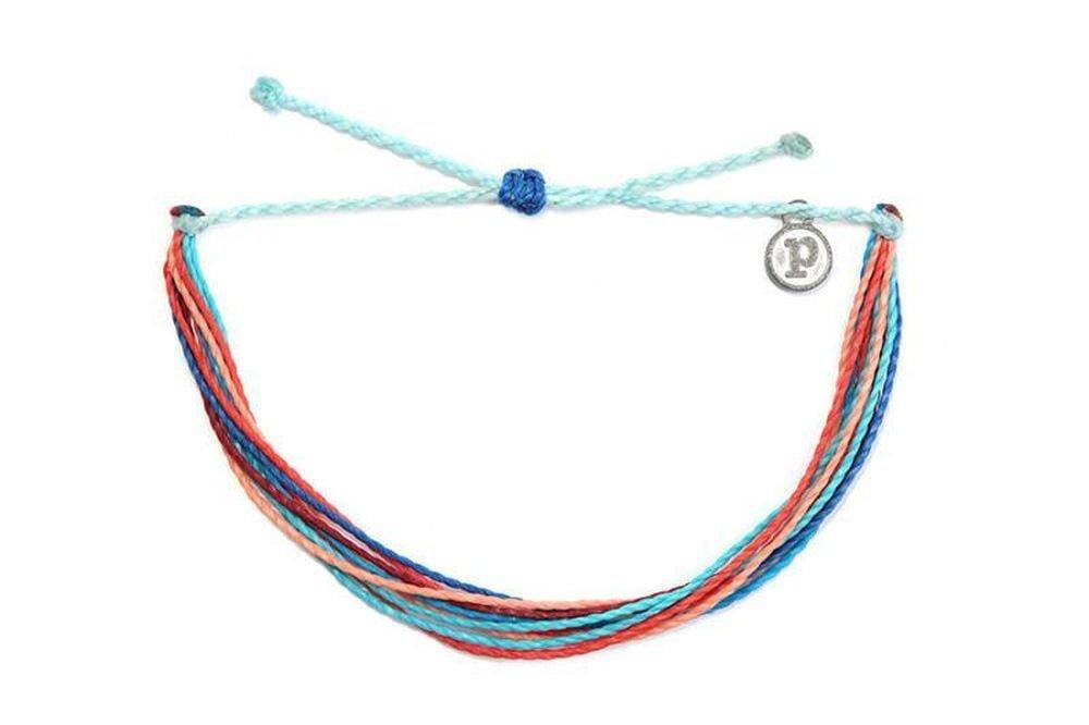 100% Waterproof and Handmade w/Coated Charm Pura Vida Jewelry Bracelets Adjustable Band