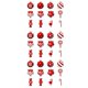 thumbnail image 3 of 12 piezas, 24 piezas, 36 piezas de adornos colgantes navideños, bolas de Navidad, bastones de caramelo, piruletas, adornos de madera para árbol para fiestas navideñas en casa, 3 of 5