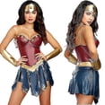 thumbnail image 1 of Disfraz de Wonder Woman para mujer, conjunto de disfraz de Halloween, fiesta de rol, disfraz, 1 of 4