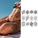 thumbnail image 4 of Cuerpo impermeable tatuaje Datura tatuaje temporal pegatina para hombres mujeres fiesta (3) Likrtyny Libre de BPA, 4 of 9