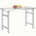 thumbnail image 1 of Stainless Steel Workstation Folding Table 36"x24", 520 LBS Commercial Work Table for Home, Kitchen, Restaurant, 1 of 7