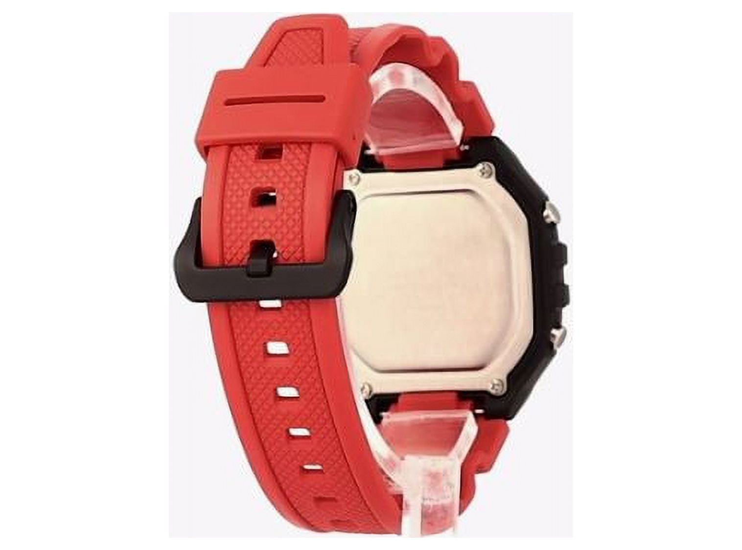 Casio Men's Digital Quartz Red Resin Strap Watch W-218H-4BVEF