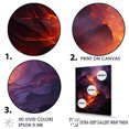 thumbnail image 3 of Designart "Glowing Heart Of The Volcano" Volcano Wall Art Living Room, 3 of 7
