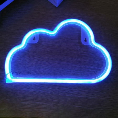 Onever Cute Cartoon Cloud Decorative LED Neon Cartoon Cloud Night Lamp ...