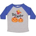 thumbnail image 3 of Inktastic Big Sister Pumpkins with Fall Leaves Girls Toddler T-Shirt, 3 of 5