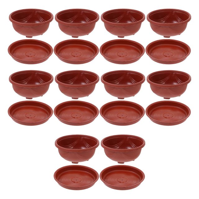Simple Design Brown Orchid Planter 10 Sets Ideal For Homeowners And Plant Lovers In Balcony Garden Decoration