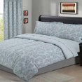 thumbnail image 1 of Floral Dusty Blue 5 Piece Comforter Set, 1 of 2
