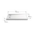 thumbnail image 4 of Kohler 9394-NY 48 x 48 in. Archer Alcove Shower Center Base Drain - Dune, 4 of 7
