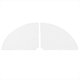 thumbnail image 2 of 2 Pcs Acrylic Radial Corner Shelf Wall Mounted Floating Shelves Home Decor(Transparent), 2 of 4