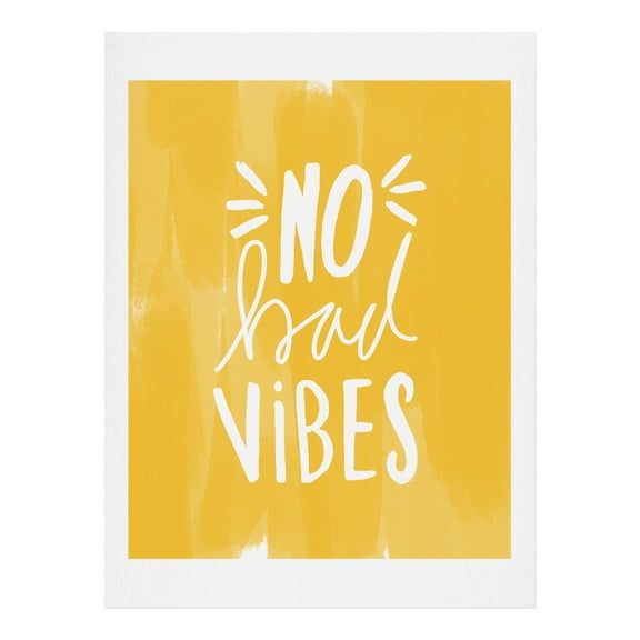 Society6 No Bad Vibes by Allyson Johnson Art Print