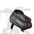 thumbnail image 1 of WHEEL UP Sacoche de Vélo Réfléchissante Imperméable avec Étui Rigide en EVA, Écran Tactile TPU Transparent, et Attache Réglable pour Rangement Sécurisé du Téléphone sur Vélos de Montagne, 1 of 6