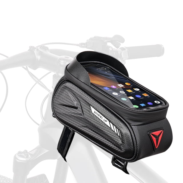 WHEEL UP Sacoche de Vélo Réfléchissante Imperméable avec Étui Rigide en EVA, Écran Tactile TPU Transparent, et Attache Réglable pour Rangement Sécurisé du Téléphone sur Vélos de Montagne