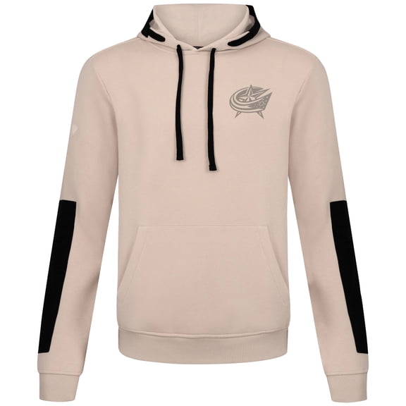 Men's Levelwear  Khaki Columbus Blue Jackets Bombay Response Pullover Hoodie