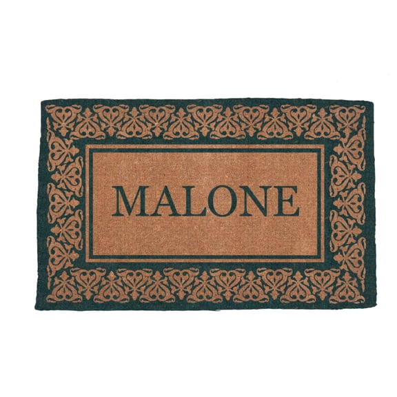 CocoMatsNMore Personalized Green Blooming Hearts Doormats 18" x 30"