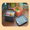 thumbnail image 4 of Plastic Drawer Storage Box for Snacks and Accessories, Orange, Medium Size, 4 of 5