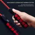 thumbnail image 4 of Cuerda para saltar, cuerda para saltar de algodón, cuerdas para saltar ajustables y sin enredos para entrenamiento cardiovascular y de resistencia, carga roja, 4 of 5