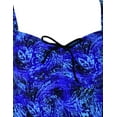 thumbnail image 4 of Hilor Women's Plus Size Swimwear Floral Tankini Set Drawtring Modest Two Piece Swimsuit, 4 of 6