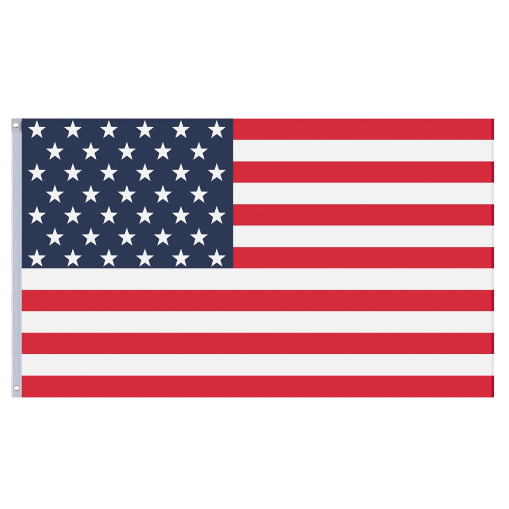 enyopro 25 Ft Sectional American Flag Kit, 3 X 5 Feet American Flag with Aluminum Telescoping Pole, Outdoor Flag Poles with Golden Ball Top, USA Flag for Garden, Residential, JA2816