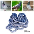 thumbnail image 3 of 100pcs Identification Aluminum Dove Foot Bands Leg Rings, Portable Bird Numbered White, 3 of 9