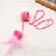 thumbnail image 4 of Pelota de juguete con cascabeles para gatos | Juguete interactivo colgante para jugar y hacer ejercicio | Varita de plumas para gatitos y gatos adultos, 4 of 6