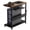 Walnut, variant on Height Adjustable PC Tower Stand with Wheels, 2-Tier Mobile CPU Stand with Cable Management & Side Hooks, Rolling Printer Stand for Under Desk Home Office