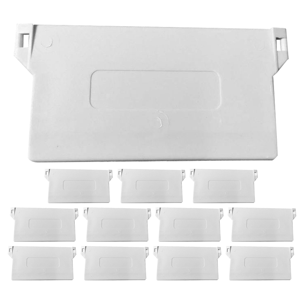 Pièces de Rechange pour Store Vertical Poids de Dessous Lattes en PVC Couleur Blanche Utile pour Remplacement 12 Pcs