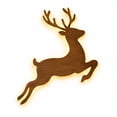 thumbnail image 3 of Christmas Wooden Reindeer Wall Lamps Hanging Decor, Christmas Wall Art Reindeer LED Lights, Christmas in July Wood Floating Reindeer Night Light, 3 of 6