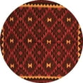 thumbnail image 1 of Ahgly Company Indoor Round Oriental Orange Traditional Area Rugs, 6' Round, 1 of 1